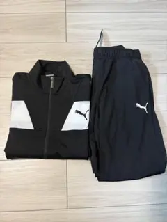 PUMA キッズ ジャージ 上下セット ブラック 160サイズ