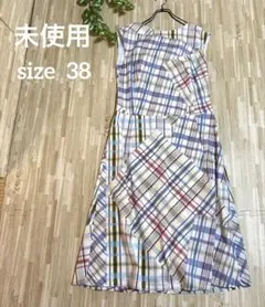 【未使用】koyuki リネン ノースリーブワンピース ロング　日本製　Ｍ