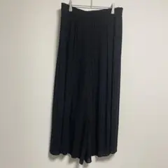 UNIQLO ユニクロ プリーツストレートパンツ ブラック XL 大きいサイズ