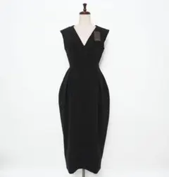 新品 anuans ノースリーブワンピース ドレス 黒 サイズS*MD1314