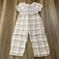 テータテート チェック柄 オールインワン