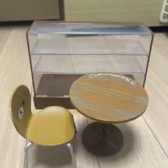 六人掛けテーブル×2卓+木の椅子×12脚】建築模型用添景1:50 ミニチュア