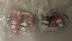 サンリオ マイメロディ クロミ メロクロ展 ラメアクリルキーホルダー 2種セット