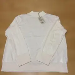 新品未使用　MUJI 無印良品　洗えるウール ハイネックセーター L オフ白