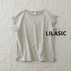 【新品未使用品】LILASIC　異素材切替　コットン　リネン　カットソー Mのサムネイル
