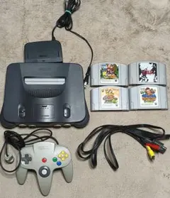 Nintendo 64 本体 コントローラー人気ゲーム4本セット　動作確認済み②