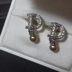 Christian Dior イヤリング Dロゴ パール イヤリング 刻印なし