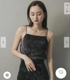 上品見え ベロアキャミソールのサムネイル
