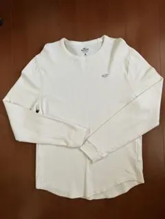 Hollister ホワイト長袖カットソー　サイズL