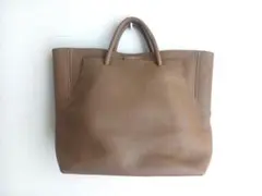 ★本革★レザートートバッグ　グレージュ 　日本製