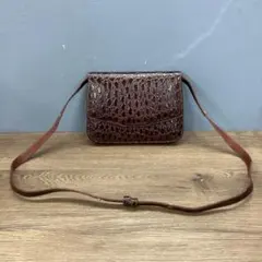 IBIZA】ショルダーバッグ ナイルクロコダイル レッド レザー - メルカリ