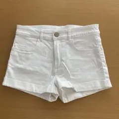 【H&M】ホワイト ショートパンツ 140cm