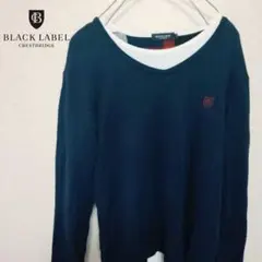 ブラックレーベル  クレストブリッジ   長袖  ニット  重ね着  M