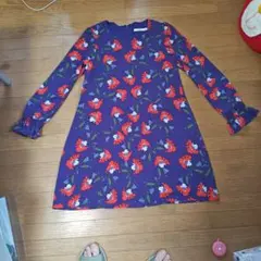 昭和レトロDazzle 花柄 Aラインワンピース