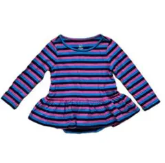GAP babyGAP ボーダー　トップス　フリル　フレア