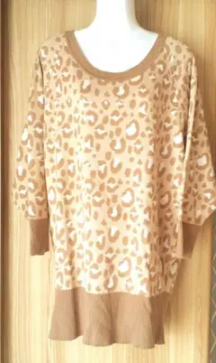 お値下げ♪試着のみ　CECIL McBEE ヒョウ柄 Vネック 長袖セーター