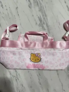 日焼けキティ★ ピンク ヒョウ柄 ベビーカーバッグのサムネイル