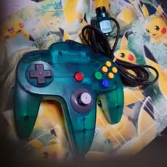 NINTENDO64 クリアブルーコントローラー