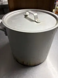 レトロ　アルミ製 寸胴鍋 21cm 蓋付きのサムネイル