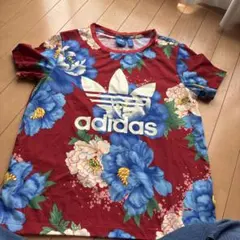 adidas Originals 花柄 半袖Tシャツ 2XOT - メルカリ