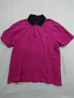 ■ラコステ Lacoste ワニロゴ ポロシャツ ピンク系 メンズ