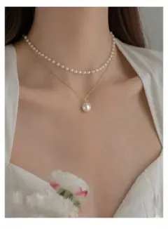 2連パールネックレス