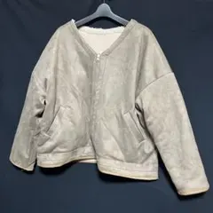 2way Vネック ムートンコート