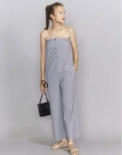 ユナイテッドアローズ beauty& Youthオールインワン ベアトップグレー