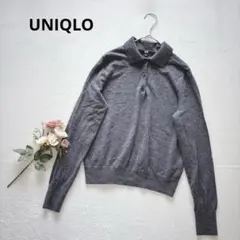 ユニクロ UNIQLO ウール100% ポロニット セーター 大人可愛い 綺麗め