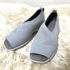 フィットフィット fitfit フワッポンニット　オープントゥ　23.5cm