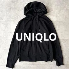 UNIQLO メンズ ユニクロ エアリズム UVカット フルジップパーカー 黒