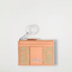 COACH コーチ ミニ スキニー ID ケース・シグネチャー ジャカード