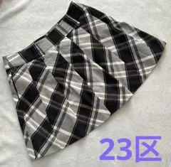 23区 チェック柄 プリーツ　パンツ付　ミニスカート SPORT GOLF Mのサムネイル