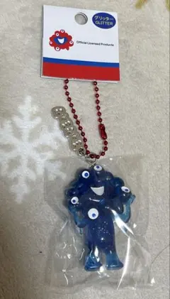 大阪関西万博　ミャクミャク 立体PVC キーホルダー グリッター ブルー