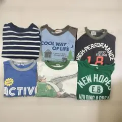 キッズ　長袖Tシャツ　110センチ〜130センチ　6点　まとめ売り