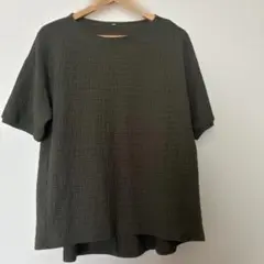 オリーブ色 Lサイズ 半袖Tシャツ