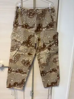 ZARA アブストラクト柄パンツ / カーペンターパンツ」 ワイド バギー