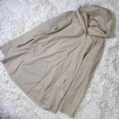 【 極美品】sutseso フードトレンチ ベージュコート M ワールド 軽量