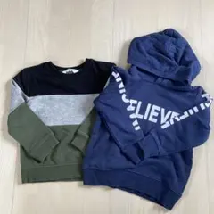 H&Mトレーナー 2点セット 110