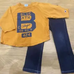 チャンピオン　エフオーキッズ 七部丈カットソー デニム　コーデセット