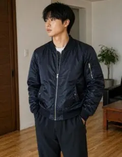 MA-1　メンズ　スタイルジャケット　ブラック UNION STATION