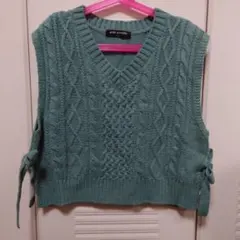 pom ponette junior グリーン ベスト M