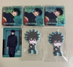 呪術廻戦　缶バッジコレクション　クリアカード　シールセット　伏黒恵