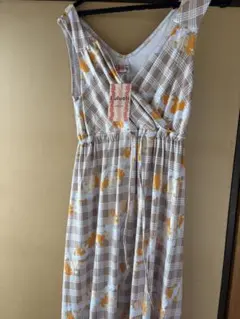 新品未使用　Luluoli カシュクールワンピース ベージュオレンジ