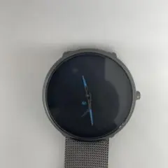 クォーツ腕時計 黒 メッシュバンド