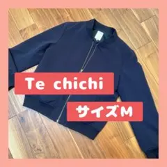 Te chichi テチチ　ネイビー　ノーカラージャケット