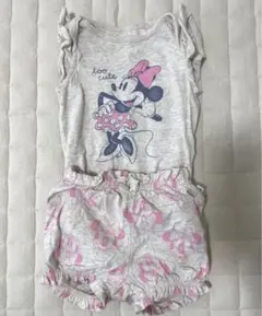 Baby GAP Disneyミニーロンパースパンツセット 6m ~12m