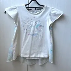 【any FAM×サンリオ】シナモロールシャツ＆パンツセット　110cm