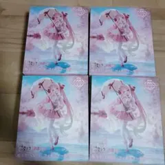 桜ミク　AMP＋ フィギュア～桜ドレスver.～４個セット