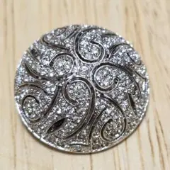 dorlan ドーラン　ロジウム　 クリスタルブローチ　ヴィンテージ　カナダ製